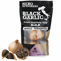 NERO FERMENTO Italian Whole Black Garlic 4.23 oz (3-4 bulbs)