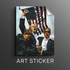 Never Surrender (White Background) - Sticker