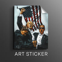 Never Surrender (White Background) - Sticker