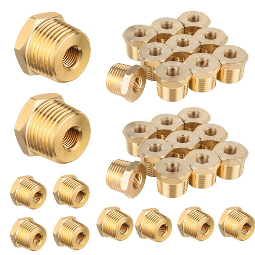 1/4" MNPT x 1/8" FNPT Brass Reducing Connector