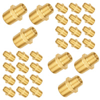 1/2" x 3/8" Male NPT Brass Hex Reducing Connector