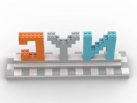 NYC Sign Custom Brick-Compatible – Modern Display Build (White & Light Gray Base)