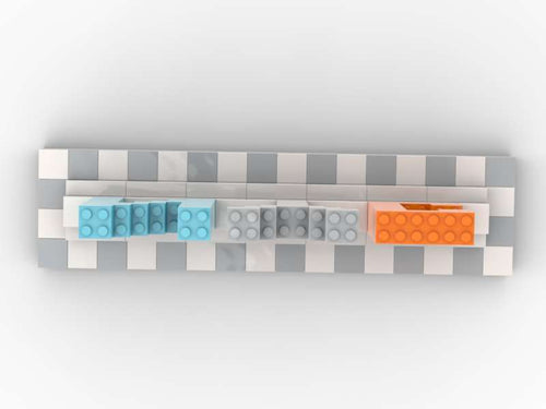 NYC Sign Custom Brick-Compatible – Modern Display Build (White & Light Gray Base)