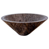 Narcist Brown Marble V-Shape Tapered Sink Polished (D)16" (H)6"
