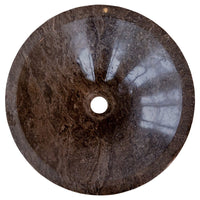Narcist Brown Marble V-Shape Tapered Sink Polished (D)16" (H)6"