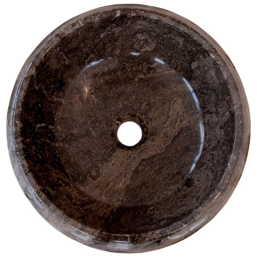 Narcist Brown Marble Vessel Sink High-Gloss Polished