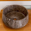 Narcist Brown Marble Vessel Sink High-Gloss Polished (D)16" (H)6.5"