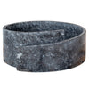Natural Stone Black Marble Design Above Vanity Bathroom Sink Polished (D)16" (H)6"