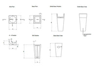 Natural Stone New York White Marble Stand-alone Pedestal Cone Shaped Bathroom Sink