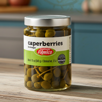Fratelli D'Amico, Caperberries in vinegar 19oz (540g)