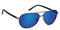 Polarized Gray with Blue Mirror / No Bifocal/Reader (Plano) ($90) / Gun Metal/Glossy Black