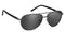 Polarized Gray / No Bifocal/Reader (Plano) ($90) / Gun Metal/Glossy Black