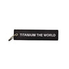 "Titanium the world" jet tag