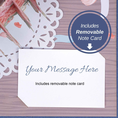 Pink Roses Pop Up Card