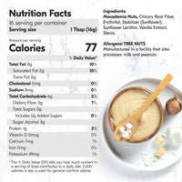 Macadamia Nut Butter White Chocolate Flavor  (1 Flavor, 1 Jar)