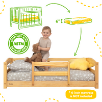 Floor Bed - Crib Size Ocodile.com