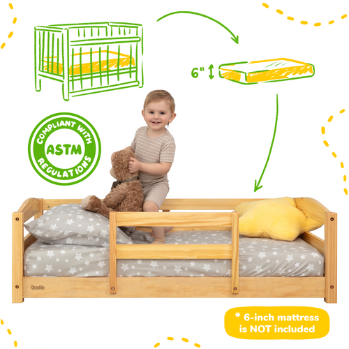 Floor Bed - Crib Size Ocodile.com