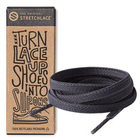 Grey Flat Elastic Stretch Shoe Laces The Original Stretchlace