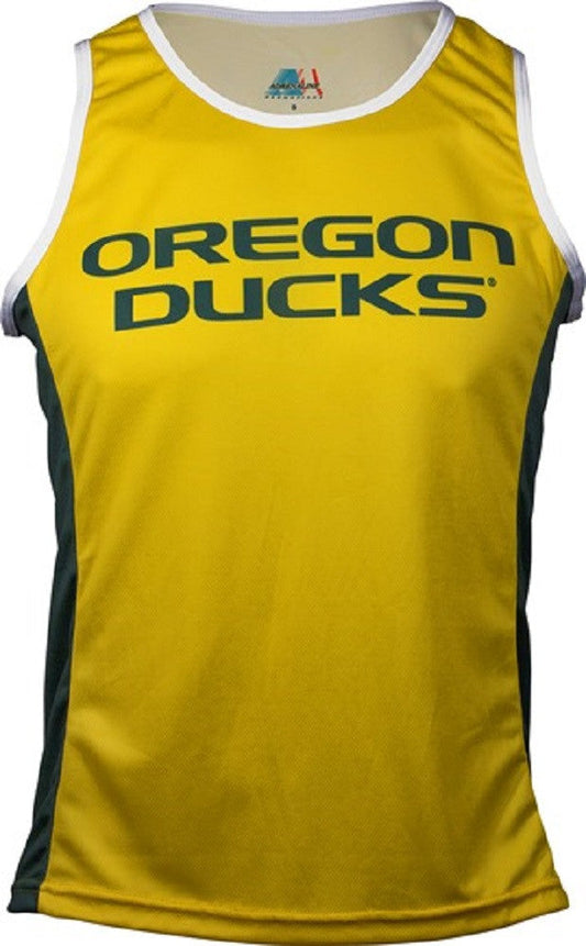 Oregon Ducks Men's RUN/TRI Singlet Yellow (2XL, 3XL)