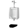 JaniSource Original Cut Antimicrobial Urinal Mat – Black (Case of 12)