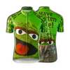 Sesame Street Oscar The Grouch Men's Cycling Jersey (S, 3XL)