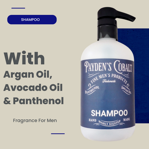Payden's Cobalt Vanilla Sweet Suede For Men Scented Argan Oil Hair Shampoo