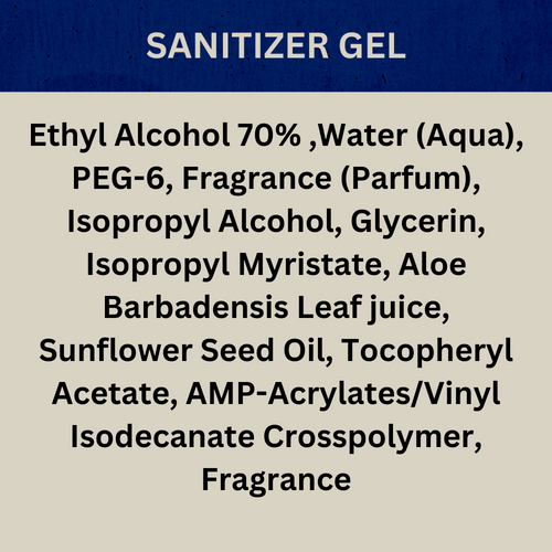 Bay Rum For Men Scented Hand Sanitizer Gel