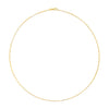Unisex Solid 14K Yellow Gold 1.5mm Paperclip Chain Necklace - 18 Inches