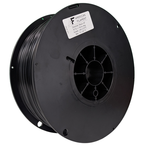Obsidian Black AF 1.75mm PCTG Filament Made in the USA!