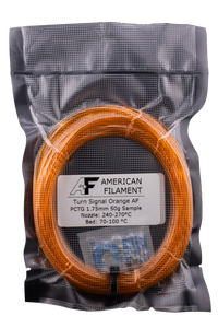 Transparent Turn Signal Orange AF 1.75mm PCTG Filament Made in the USA!