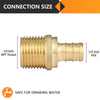 PEX-B Crimp 1/2" PEX x 1/2" Male Threaded Adapter (Lead Free) Plumbingsell