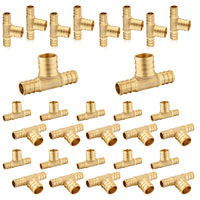 PEX-B Crimp 1/2" PEX x 1/2" PEX x 3/4" PEX Reducing Tee (Lead Free)