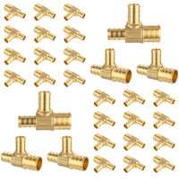 PEX-B Crimp 3/4" PEX x 1/2" PEX x 1/2" PEX Reducing Tee (Lead Free)