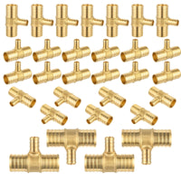 PEX-B Crimp 1" PEX x 1" PEX x 1/2" PEX Reducing Tee (Lead Free)