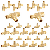 PEX-B Crimp 1" PEX x 3/4" PEX x 3/4" PEX Reducing Tee (Lead Free)