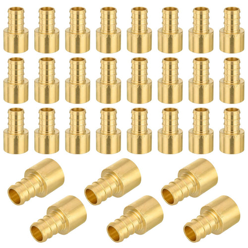 PEX-B Crimp 1/2" PEX x 1/2" Female Copper Sweat Adapter (Lead Free)