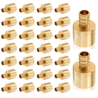 PEX-B Crimp 3/4" PEX x 1" Female Copper Sweat Adapter (Lead Free)