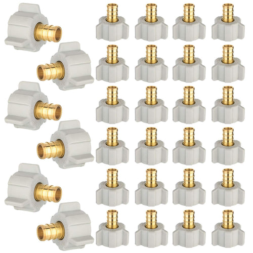 PEX-B Crimp 1/2" x 1/2" Female NPT Swivel Adapter (Lead Free)