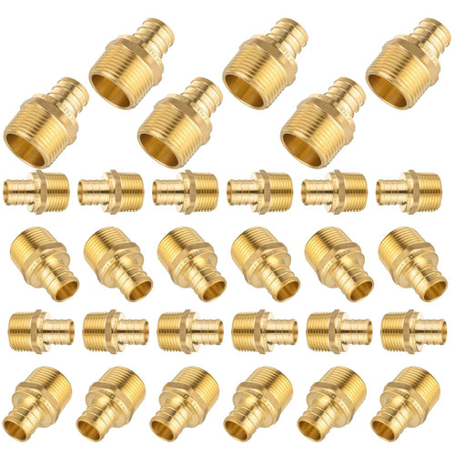 PEX-B Crimp 1" PEX x 1" NPT Male Threaded Adapter (Lead Free)