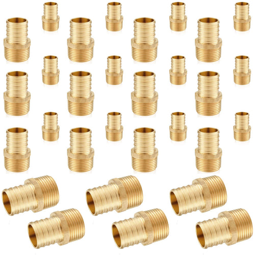 PEX-B Crimp 3/4" PEX x 1/2" Male Threaded Adapter (Lead Free)