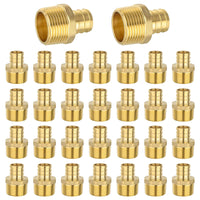 PEX-B Crimp 3/4" PEX x 1" Male Threaded Adapter (Lead Free)