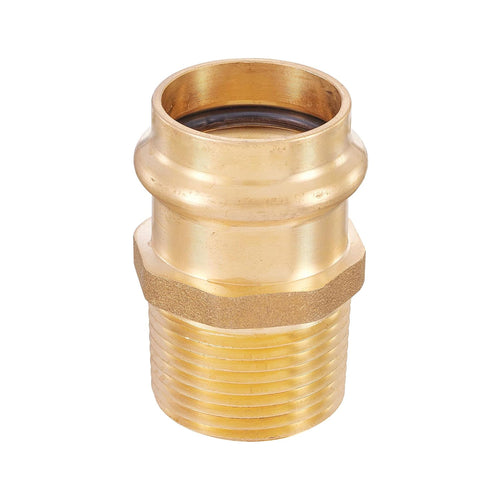 1" Copper Press x 1" Male Brass Adapter (Lead Free)