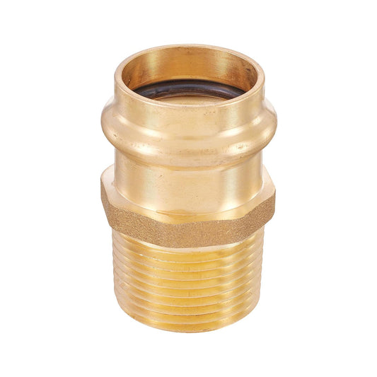 1" Copper Press x 1" Male Brass Adapter (Lead Free)
