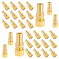 PEX-B Crimp 1/2" PEX x 3/8" OD Compression Straight Adapter (Lead Free)