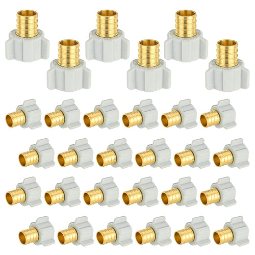 PEX-B Crimp 3/4" x 1/2" Female NPT Swivel Adapter (Lead Free)