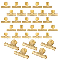 PEX-B Crimp Male Tee 3/4" PEX x 3/4" PEX x 1/2" Male Tee (Lead Free)