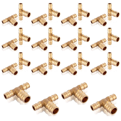 PEX A Expansion 1/2" x 1/2" x 3/4" PEX Expansion Reducing Tee (Lead Free)