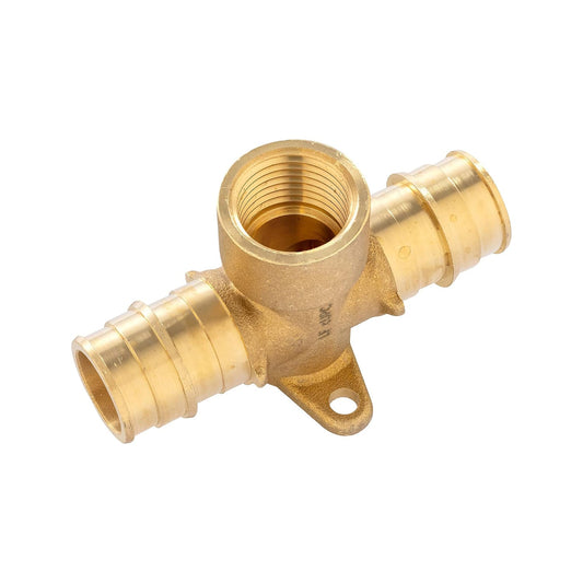 PEX A Expansion 3/4" PEX x 3/4" PEX x 1/2" Female Threaded F1906 Drop Ear Tee (Lead Free) Plumbingsell