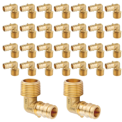 PEX A Expansion 1/2" PEX x 1/2" Male NPT Elbow (Lead Free)