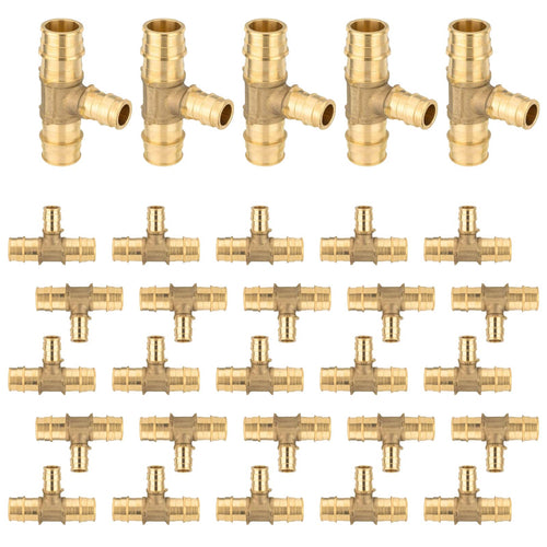 PEX A Expansion 3/4" x 3/4" x 1/2" PEX Expansion Reducing Tee (Lead Free)